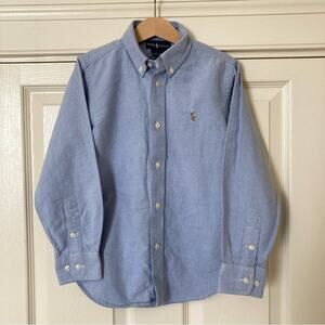 Ralph Lauren Oxford Shirt Blue Button Down Shirt Boys Size 7